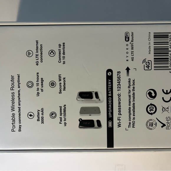 Black Portable Wi-Fi Router - Picture 7 of 7